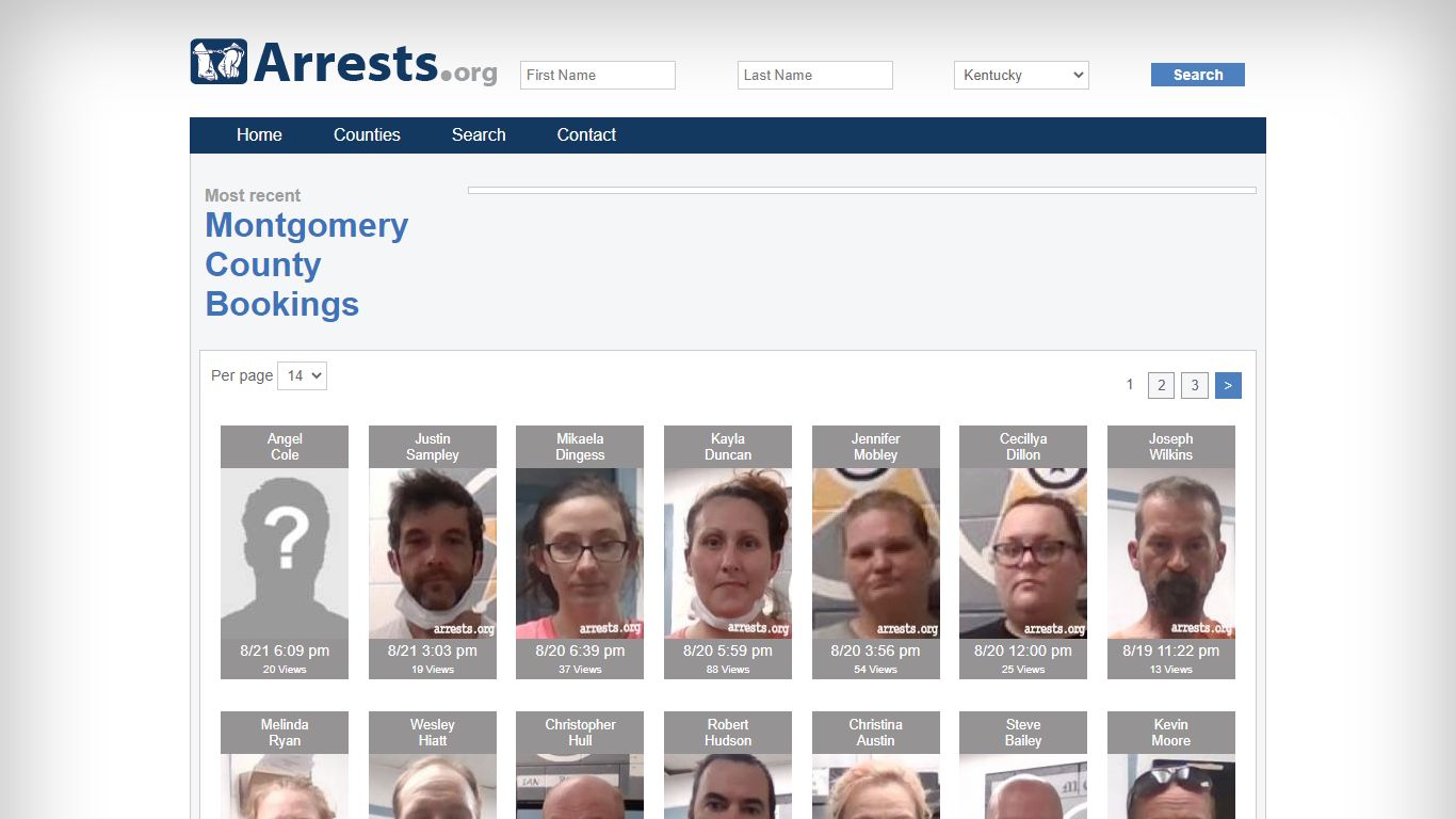 Montgomery County Arrests and Inmate Search